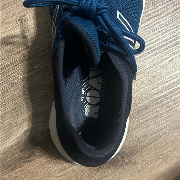 New Balance Navy and White Athletic Sneakers - Picture 3 of 5